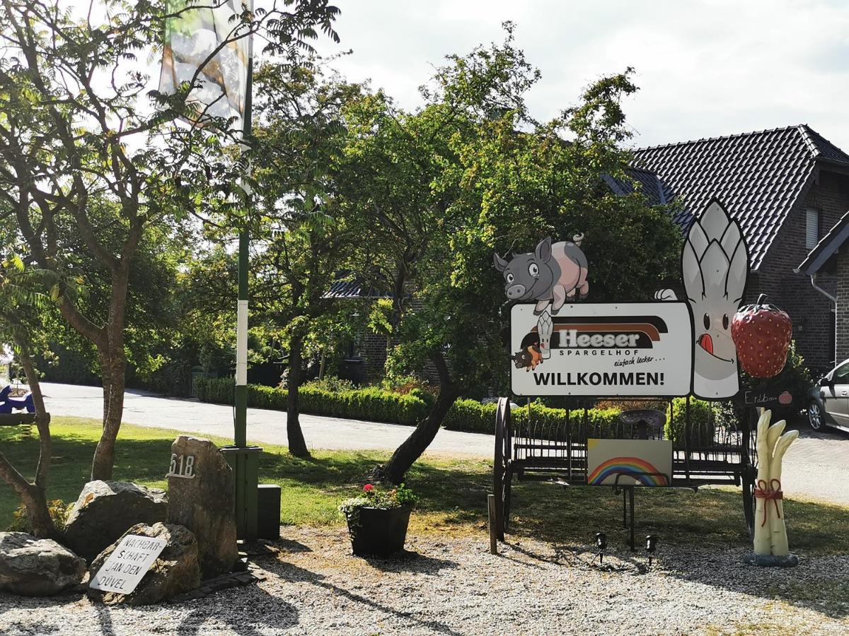 Heeser Spargelhof Ferienwohnung Landblick Weeze Exteriör bild